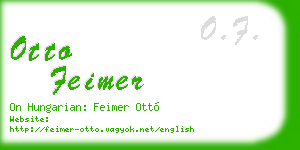 otto feimer business card